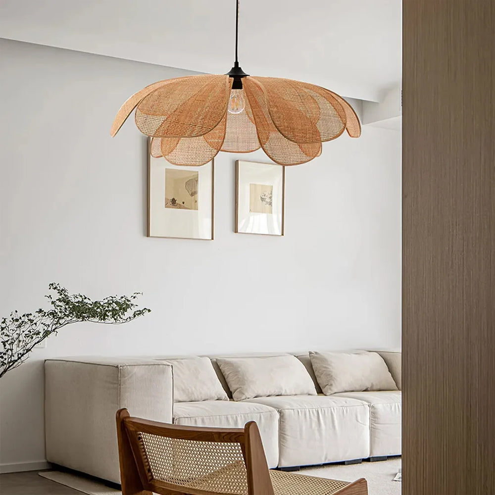 Natural Woven Pendant Lamp for Kitchen Dining Room