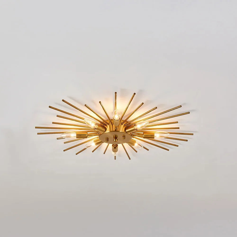 Rustic Metal Pendant Light Fixture for Living Room - Cofik