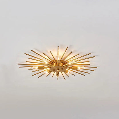 Rustic Metal Pendant Light Fixture for Living Room - Cofik