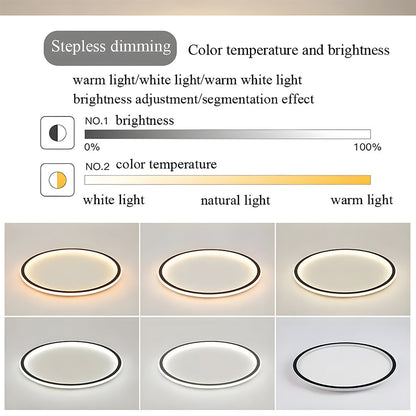 Slim LED Ceiling Light Fixtures for Home Office