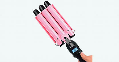 Advanced Triple Barrel Ceramic Curling Iron - Cofik