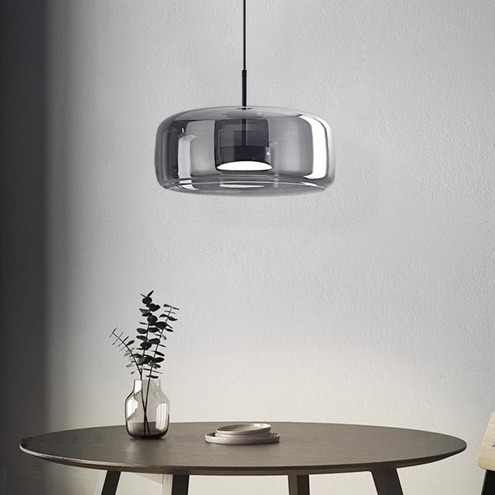 Sleek Glass Hanging Ceiling Lamp for Kitchen Dining