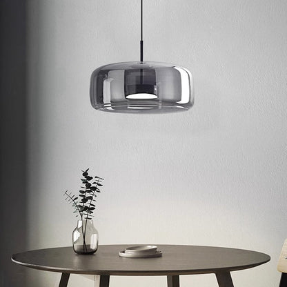 Sleek Glass Hanging Ceiling Lamp for Kitchen Dining