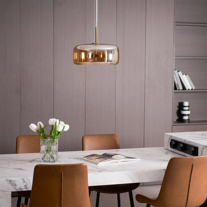 Sleek Glass Hanging Ceiling Lamp for Kitchen Dining