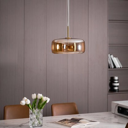 Sleek Glass Hanging Ceiling Lamp for Kitchen Dining