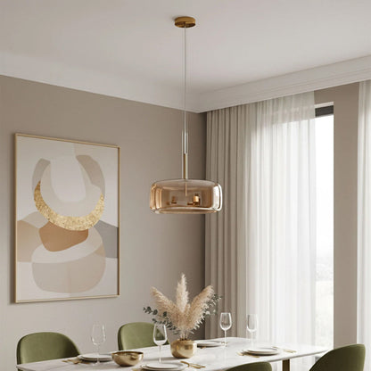 Sleek Glass Hanging Ceiling Lamp for Kitchen Dining