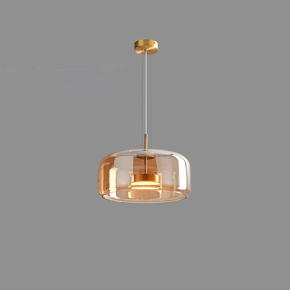 Sleek Glass Hanging Ceiling Lamp for Kitchen Dining