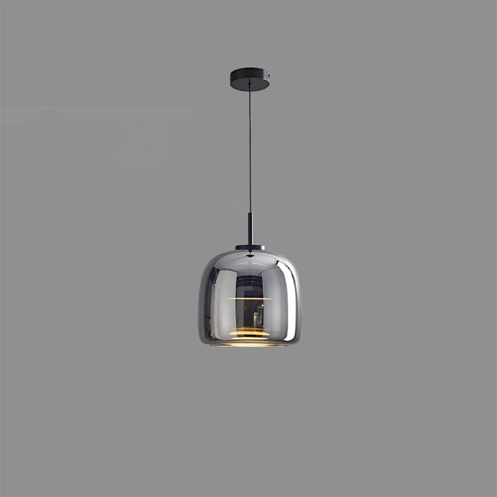 Sleek Glass Hanging Ceiling Lamp for Kitchen Dining