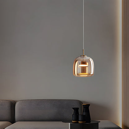 Sleek Glass Hanging Ceiling Lamp for Kitchen Dining