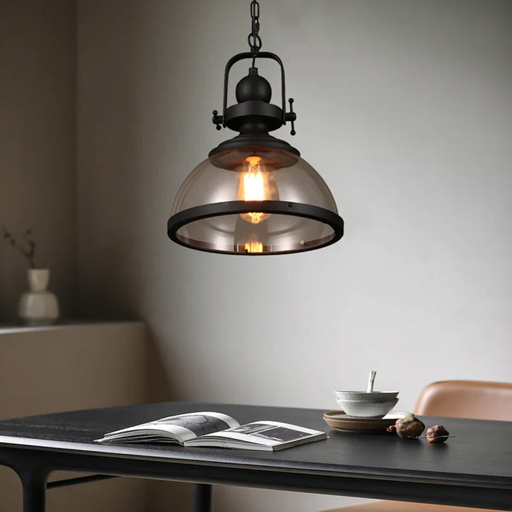 Classic Metal Glass Pendant LightFixture