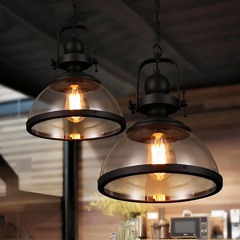 Classic Metal Glass Pendant LightFixture