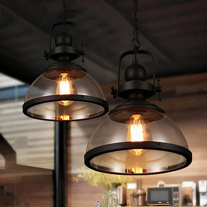 Classic Metal Glass Pendant LightFixture