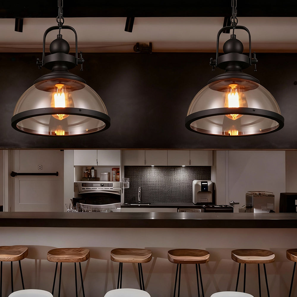 Classic Metal Glass Pendant LightFixture