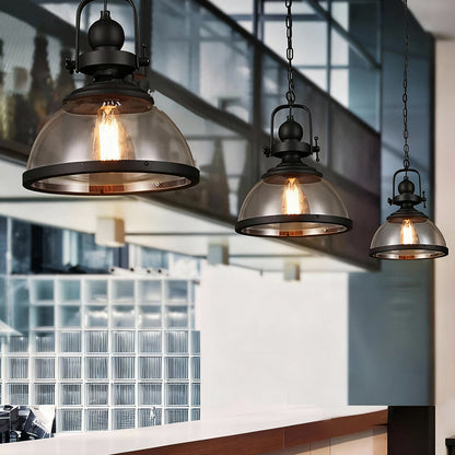 Classic Metal Glass Pendant LightFixture