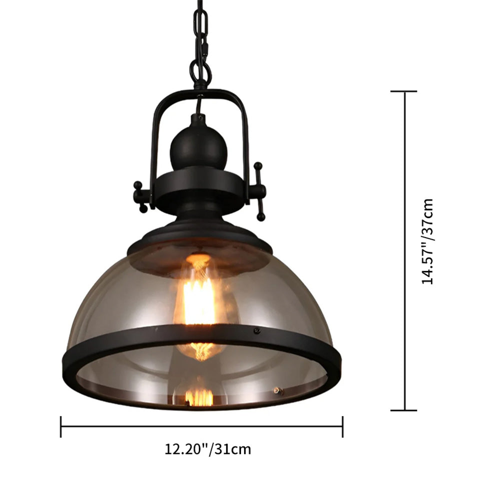 Classic Metal Glass Pendant LightFixture