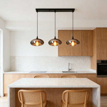 Modern Glass Hanging Lamp for Kitchen Island Ceiling