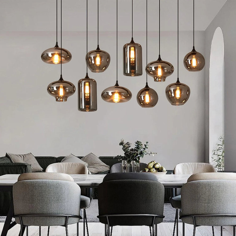 Modern Glass Hanging Lamp for Kitchen Island Ceiling
