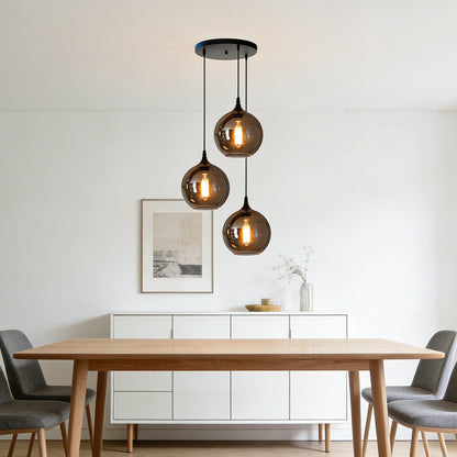 Modern Glass Hanging Lamp for Kitchen Island Ceiling