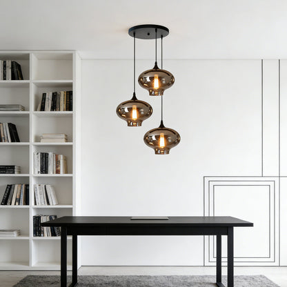 Modern Glass Hanging Lamp for Kitchen Island Ceiling