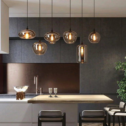 Modern Glass Hanging Lamp for Kitchen Island Ceiling