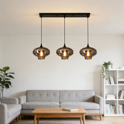 Modern Glass Hanging Lamp for Kitchen Island Ceiling