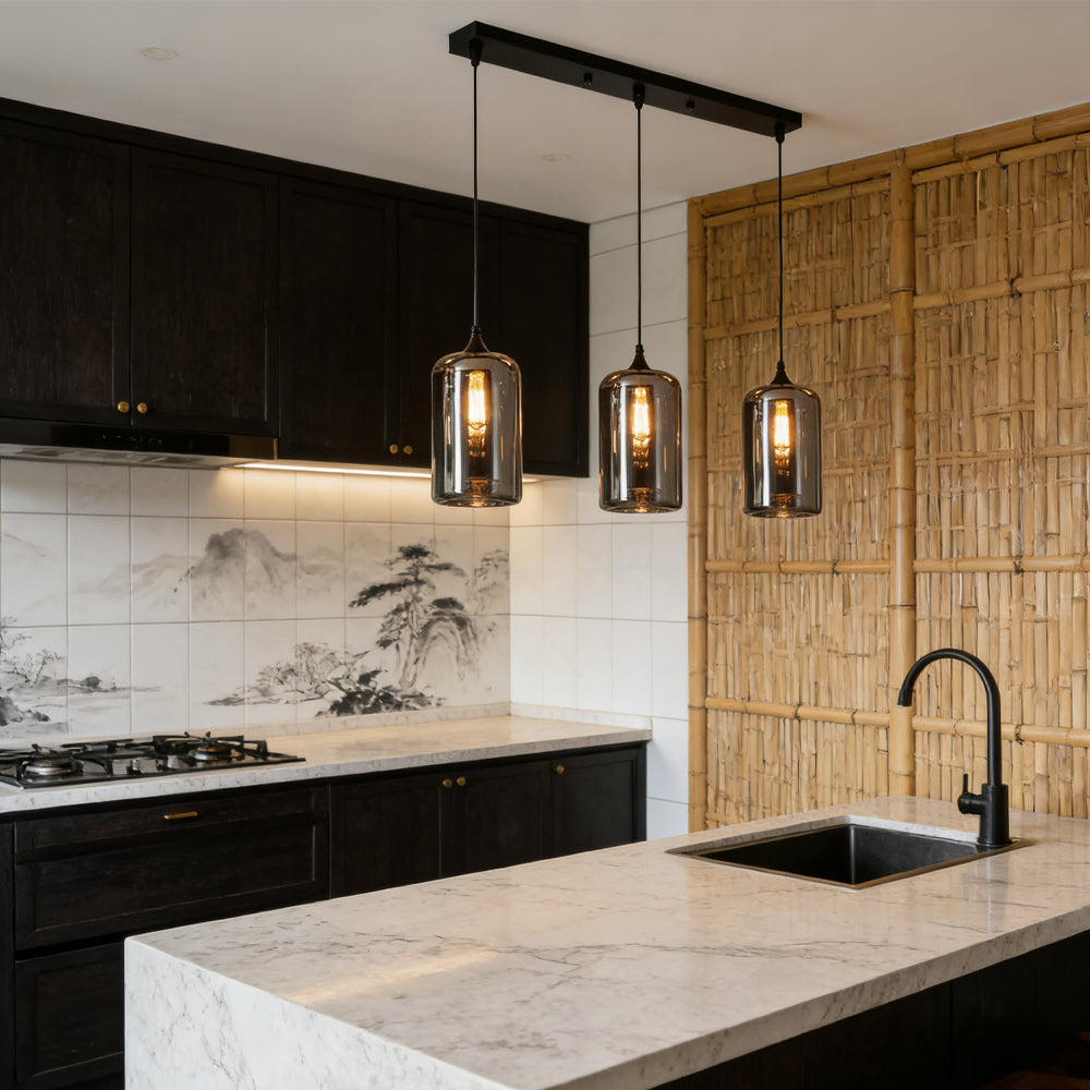 Modern Glass Hanging Lamp for Kitchen Island Ceiling