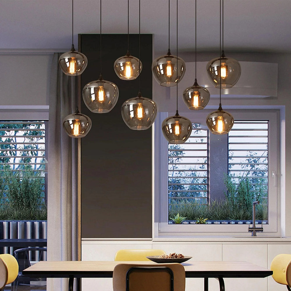 Modern Glass Hanging Lamp for Kitchen Island Ceiling