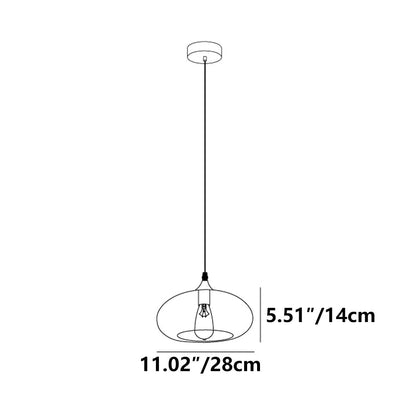 Modern Glass Hanging Lamp for Kitchen Island Ceiling