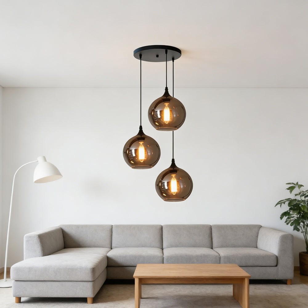 Modern Glass Hanging Lamp for Kitchen Island Ceiling