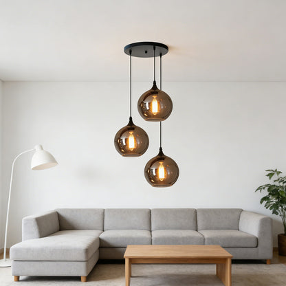 Modern Glass Hanging Lamp for Kitchen Island Ceiling