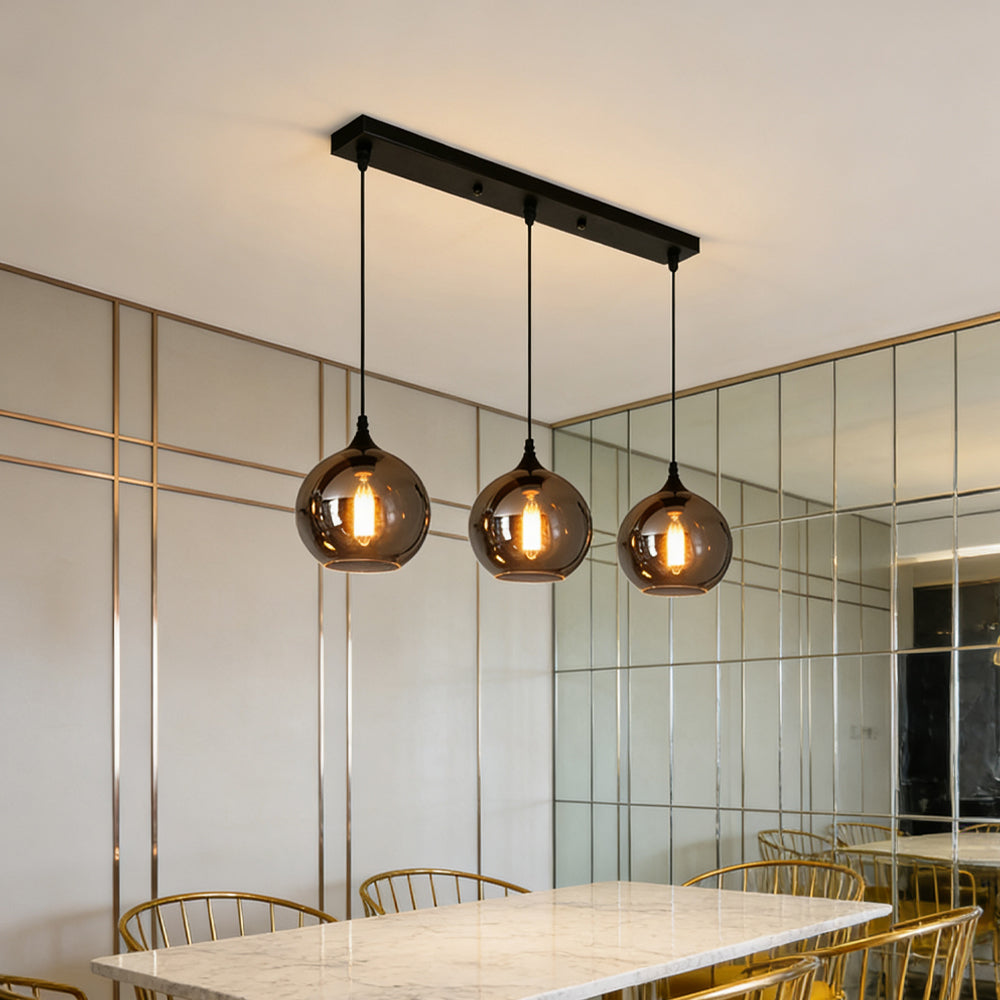 Modern Glass Hanging Lamp for Kitchen Island Ceiling