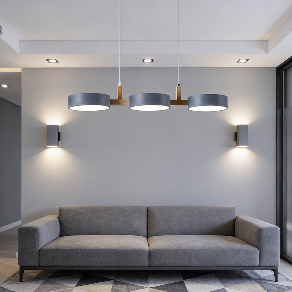 Colorful Metal Pendant Lamp Adjustable Hanging Light