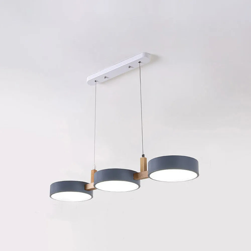 Colorful Metal Pendant Lamp Adjustable Hanging Light