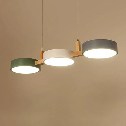 Colorful Metal Pendant Lamp Adjustable Hanging Light