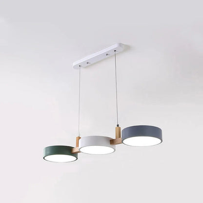 Colorful Metal Pendant Lamp Adjustable Hanging Light