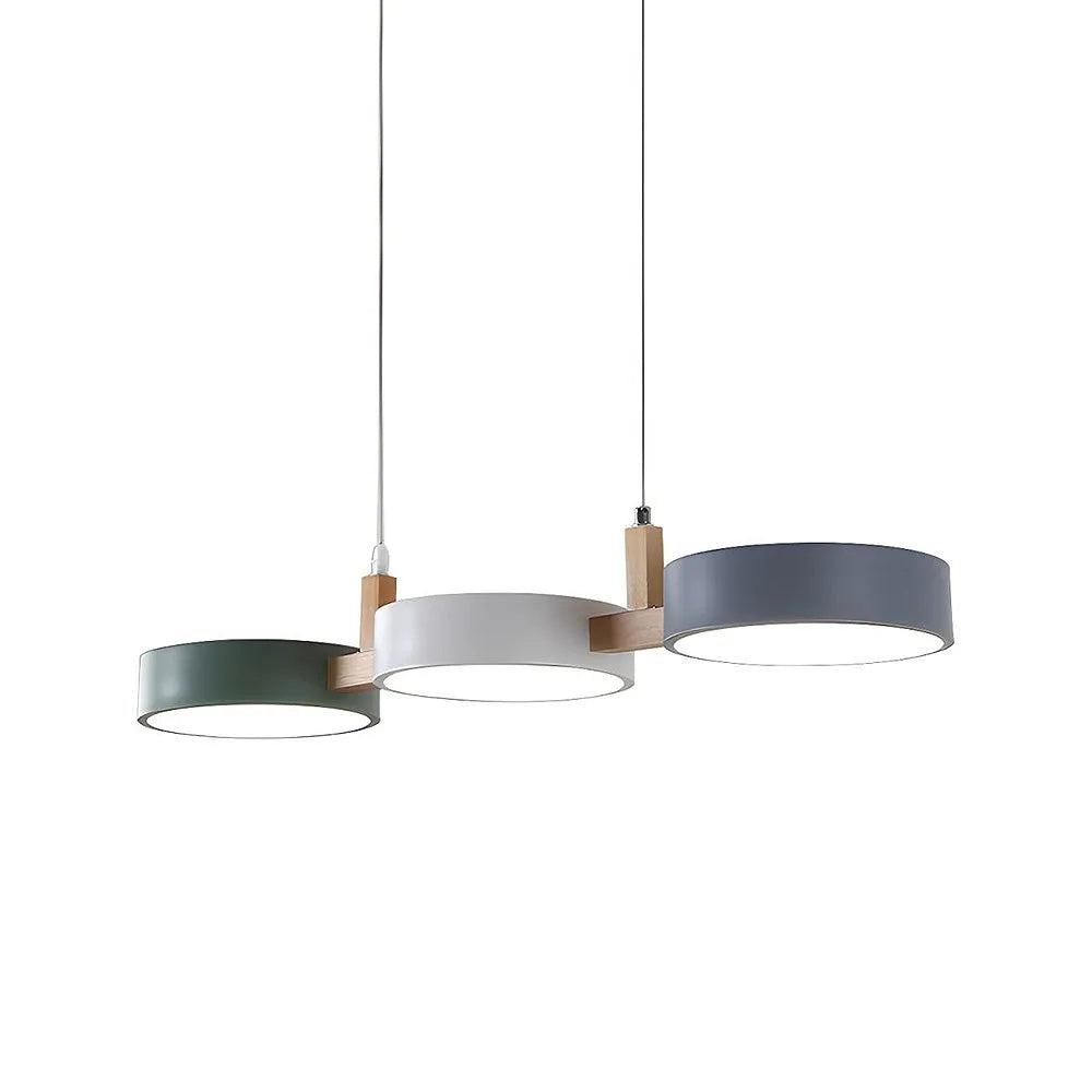 Colorful Metal Pendant Lamp Adjustable Hanging Light