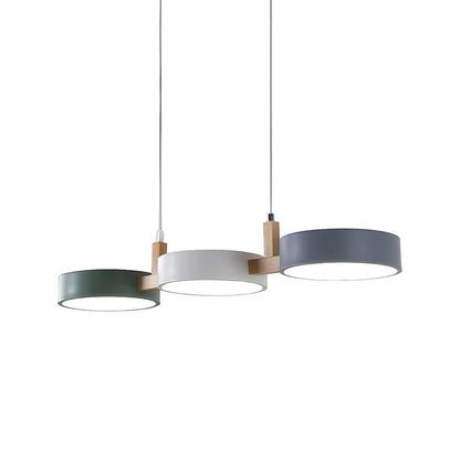 Colorful Metal Pendant Lamp Adjustable Hanging Light