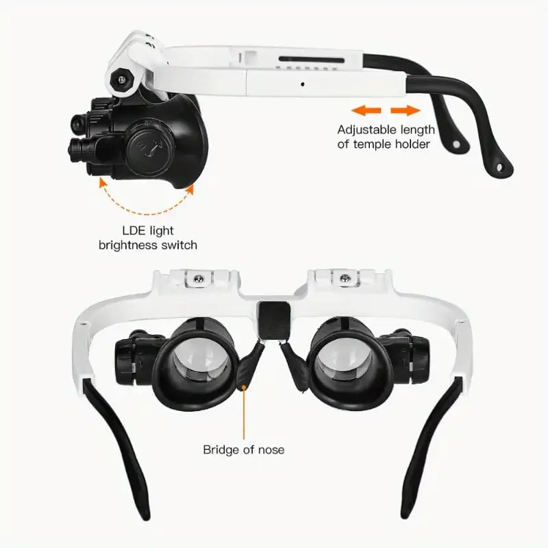 Portable LED Magnifying Lamp with Adjustable Zoom