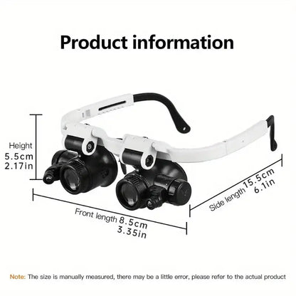 Portable LED Magnifying Lamp with Adjustable Zoom
