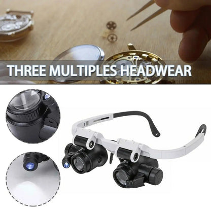 Portable LED Magnifying Lamp with Adjustable Zoom