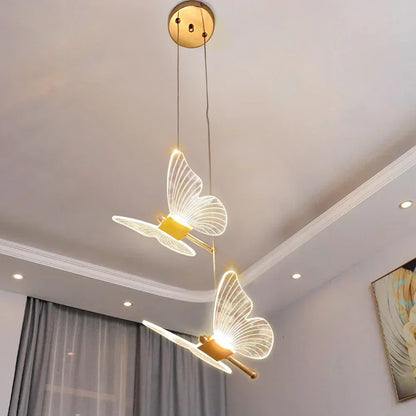 Colorful LED Butterfly Hanging Light
