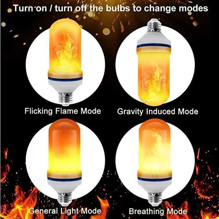 Warm Flicker LED Light Bulb
