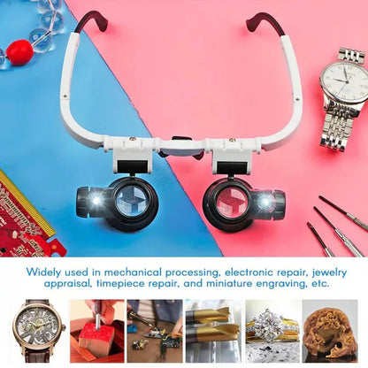 LED Magnifying Glasses with 3x Interchangeable Lenses