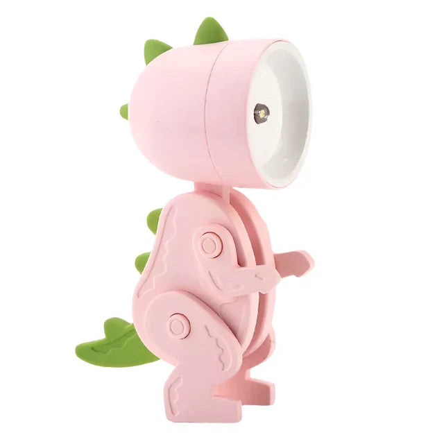 Fun Kids LED Desk Lamp with Colorful Dino Figures