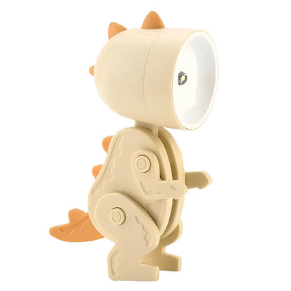 Fun Kids LED Desk Lamp with Colorful Dino Figures
