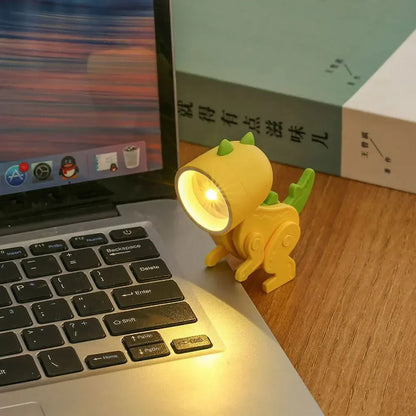 Fun Kids LED Desk Lamp with Colorful Dino Figures