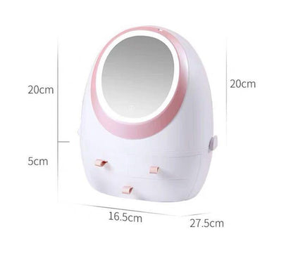 Illuminated Makeup Storage Case Box