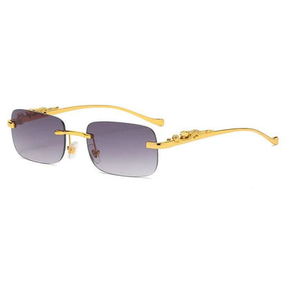 Trendy Leopard Frameless UV Sunglasses - Cofik