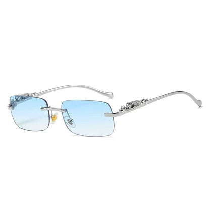 Trendy Leopard Frameless UV Sunglasses