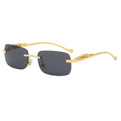 Trendy Leopard Frameless UV Sunglasses